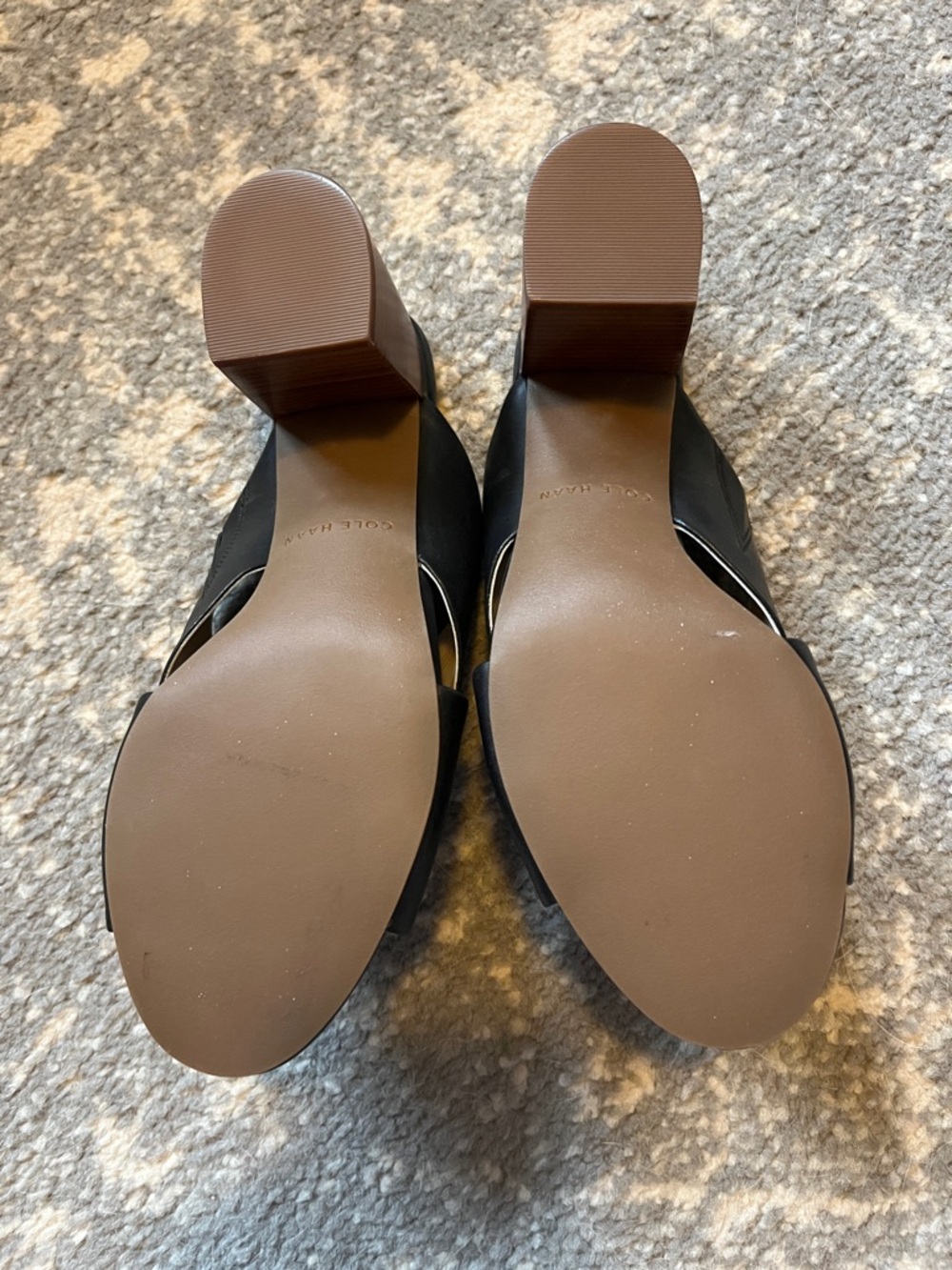 Cole Haan Black Crisscross Slip-On Mules - Picture 7 of 11